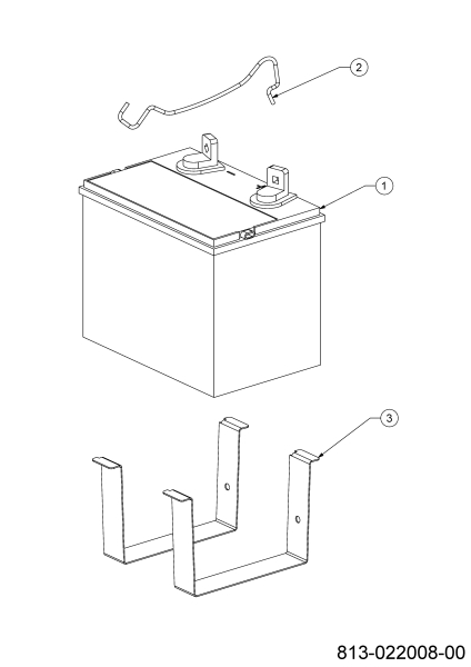 Cub Cadet Ersatzteile Gartentraktoren XT3 QS127 14AFA5TQ603 (2022) Batterie
