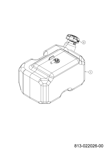 Cub Cadet Ersatzteile Rasentraktoren XT2 PR95 13AGA1TB603 (2024) Tank