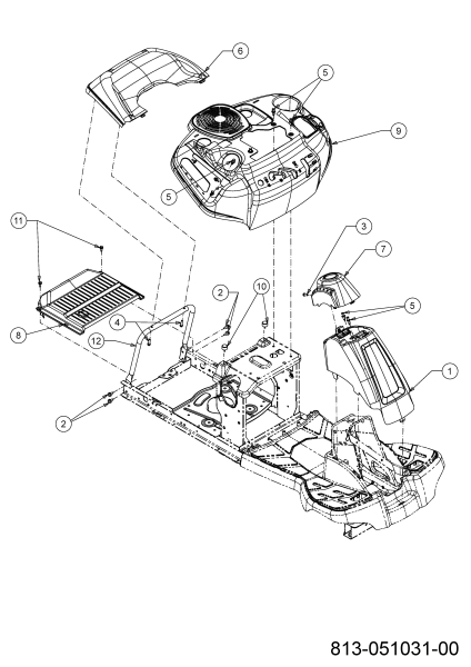 Cub Cadet Ersatzteile Rasentraktoren LR1 MS76 13B726JD603 (2024) Verkleidungen