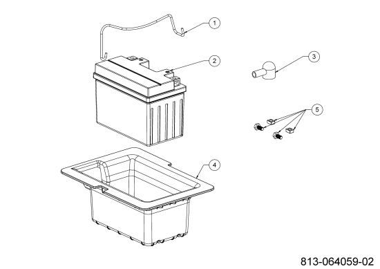 Cub Cadet Ersatzteile Rasentraktoren LT3 PR105 13AJ71BN603 (2023) Batterie