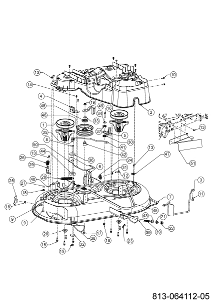 Cub Cadet Ersatzteile Rasentraktoren LT1 NS92 13AB77BY603 (2023) Mähwerk Y (36/92cm)
