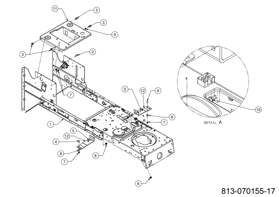 Cub Cadet Ersatzteile Rasentraktoren LT2 NR92 13BB71DE603 (2022) Rahmen