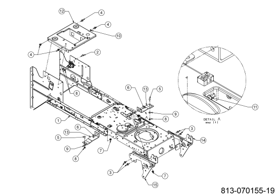 Cub Cadet Ersatzteile Rasentraktoren LT2 NR92 13AB71BE603 (2024) Rahmen