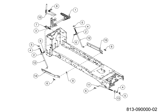 Cub Cadet Ersatzteile E-Rasentraktoren XT2 ES107 33ABA7ES603 (2023) Mähwerksaushebung