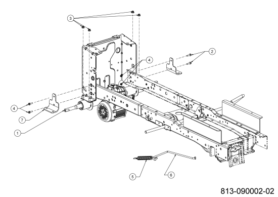 Cub Cadet Ersatzteile E-Rasentraktoren XT2 ES107 33ABA7ES603 (2022) Fahrantrieb