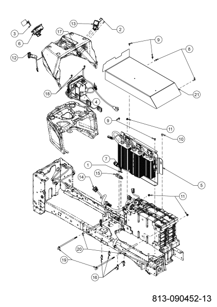 Cub Cadet Ersatzteile E-Rasentraktoren XT2 ES107 33ABA7ES603 (2022) Elektroteile
