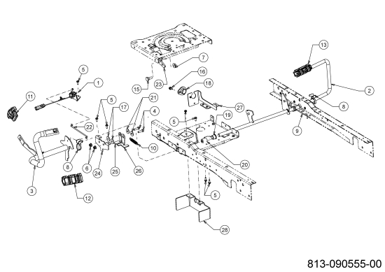 Cub Cadet Ersatzteile E-Rasentraktoren XT2 ES107 33ABA7ES603 (2022) Pedale