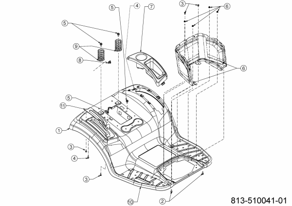 Cub Cadet Ersatzteile Rasentraktoren XT1 OS96 13A8A1TF603 (2022) Sitzwanne