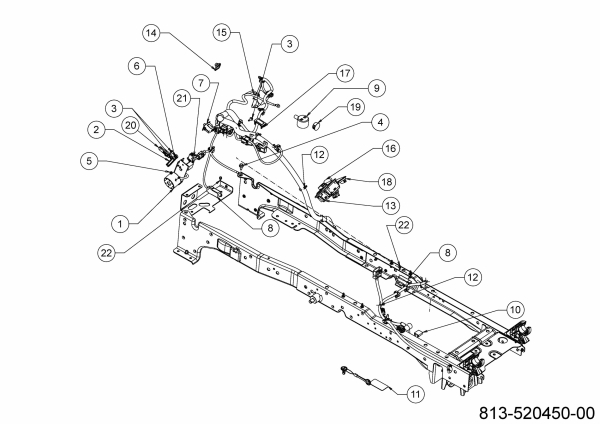 Ersatzteile Gartenland Rasentraktoren GL24-106 HK Typ: 13AFA1KR640 (2021) Elektroteile