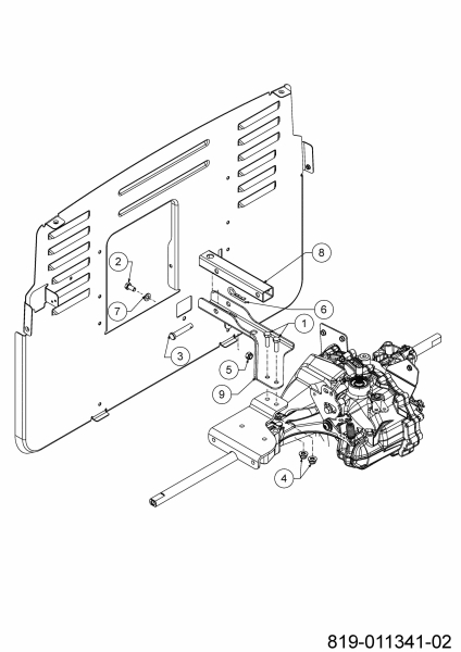 Ersatzteile Mastercut Rasentraktoren MASTERCUT RT 92 Typ: 13BB775E659 (2021) Grasfangvorrichtung