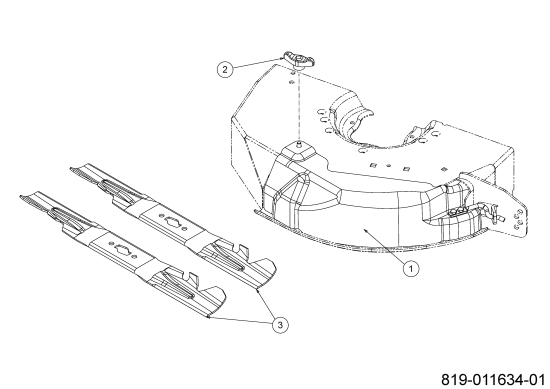 Cub Cadet Ersatzteile Zero Turn XZ5 L107 17BAEACS603 (2024) Mulch Kit