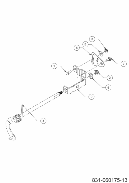 Cub Cadet Ersatzteile Schneefräsen XS2 61 SWE 31AW5BLR603 (2022) Schalthebel