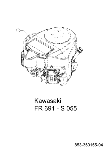 Cub Cadet Ersatzteile Zero Turn ZT2 50 ULTIMA 17RIEAC2010 (2022) Motor Kawasaki