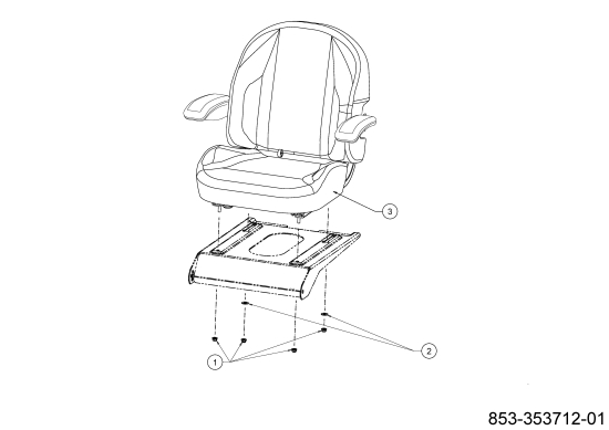 Cub Cadet Ersatzteile Zero Turn XZ5 L137 17AIEAC3603 (2021) Sitz