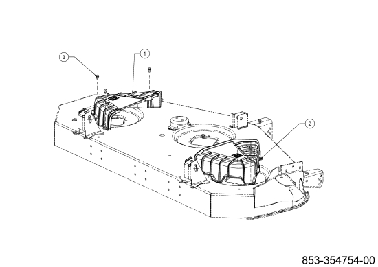 Cub Cadet Ersatzteile Zero Turn ZT2 50 ULTIMA 17RIEAC2010 (2022) Mähwerksabdeckung