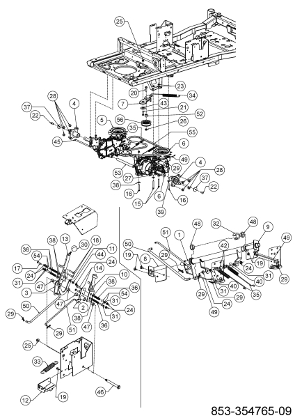Cub Cadet Ersatzteile Zero Turn XZ6 S107 17AAGBYE603 (2024) Fahrantrieb