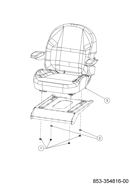 Cub Cadet Ersatzteile Zero Turn XZ6 S127 17AIGGY2603 (2024) Sitz