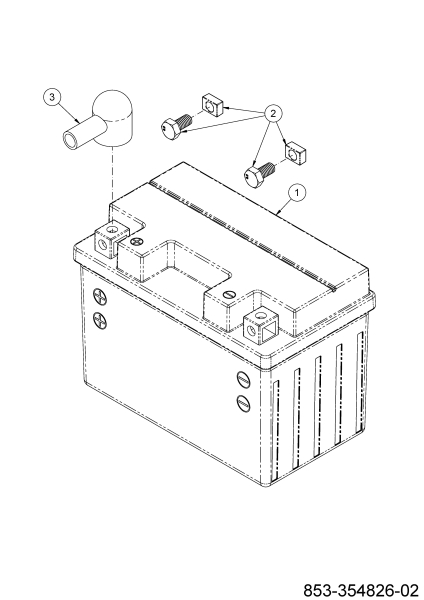 Cub Cadet Ersatzteile Zero Turn XZ6 S127 17AIGGY2603 (2024) Batterie