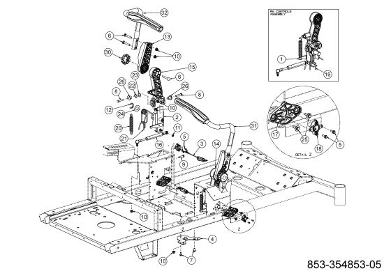 Cub Cadet Ersatzteile Zero Turn XZ5 EL107 34BBA2CS603 (2024) Lenkung