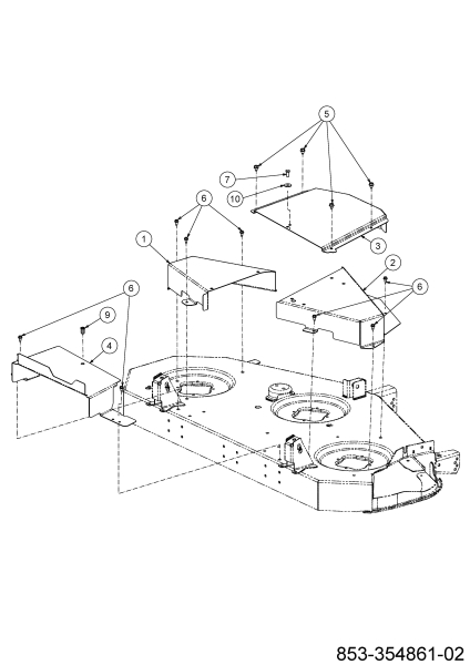 Cub Cadet Ersatzteile Zero Turn XZ5 L137 17AIEAC3603 (2024) Mähwerksabdeckung