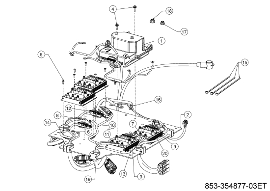 Cub Cadet Ersatzteile Zero Turn XZ5 EL107 34BBA2CS603 (2024) Steuerkonsole Einzelteile