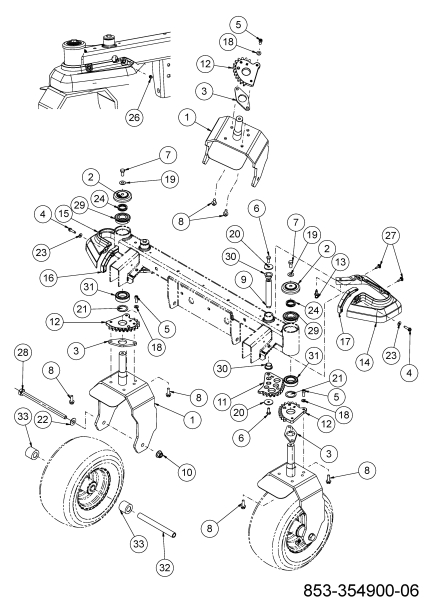Cub Cadet Ersatzteile Zero Turn XZ8 S137I ULTIMA 47ATCAB7603 (2024) Vorderachse
