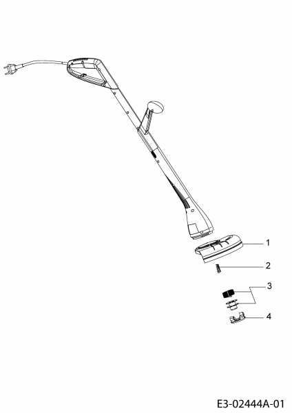 Ersatzteile WOLF-Garten Elektro Rasentrimmer Campus 250 RT Typ: 6070000 Serie A  (2008) Grundgerät