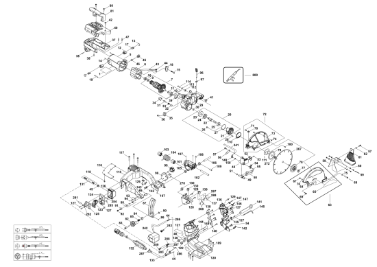 DEWALT Ersatzteile FLIESENSÄGE D36000 Typ: 1 QS