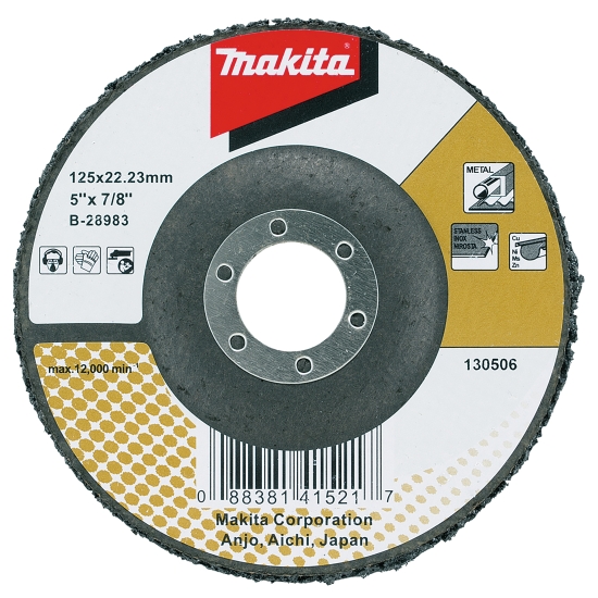 Makita Zubehör Reinigungsscheibe schwarz 125mm 