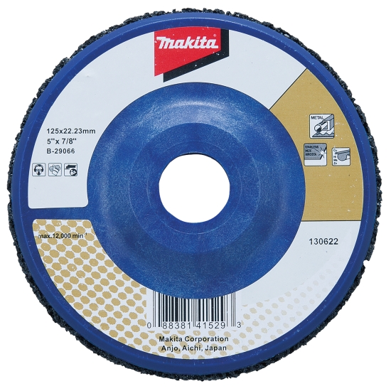 Makita Zubehör Reinigungsscheibe schwarz 125mm 