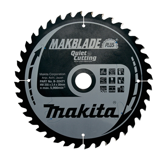 Makita Zubehör MAKBLADE Sägeb. 255x30x40Z