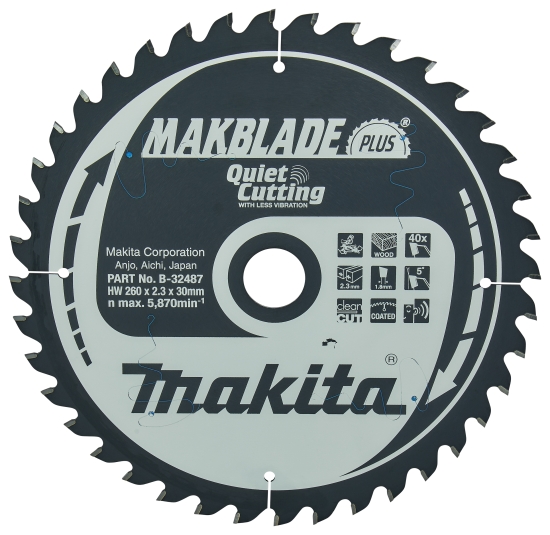 Makita Zubehör MAKBLADE Sägeb. 260x30x40Z
