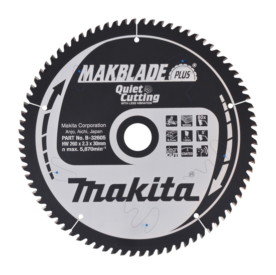 Makita Zubehör MAKBLADE+ Sägeb. 260x30x80Z