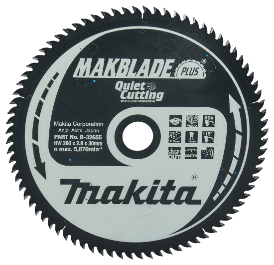 Makita Zubehör MAKBLADE+ Sägeb. 260x30x80Z
