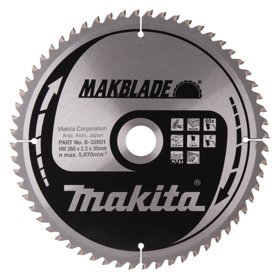 Makita Zubehör MAKBLADE Sägeb. 260x30x60Z