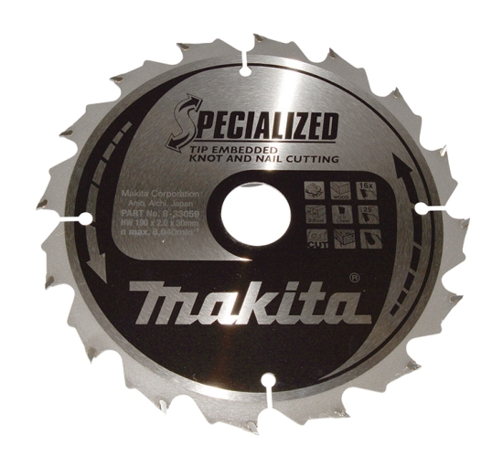 Makita Zubehör SPECIALIZED Sägeb.190x30x16Z