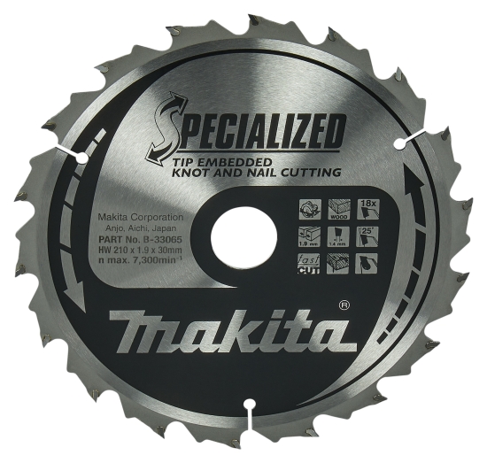 Makita Zubehör SPECIALIZED Sägeb.210x30x18Z