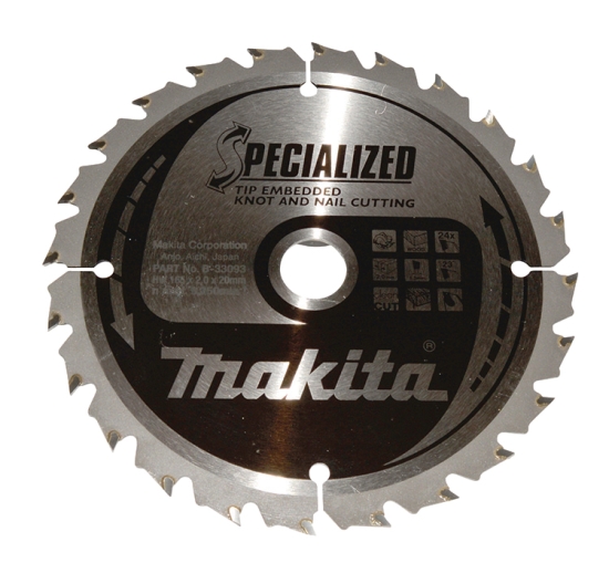Makita Zubehör SPECIALIZED Sägeb.165x20x24Z