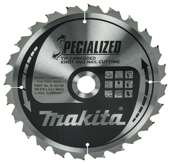 Makita Zubehör SPECIALIZED Sägeb.270x30x24Z