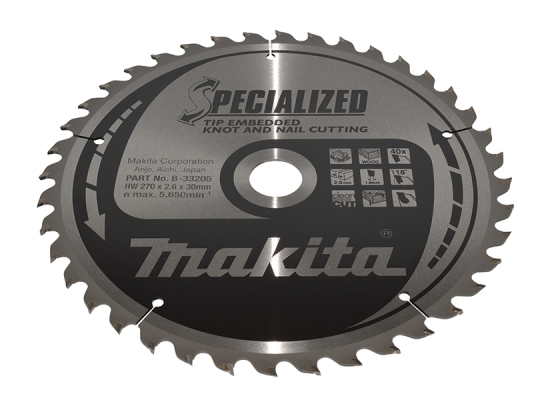 Makita Zubehör SPECIALIZED Sägeb.270x30x40Z