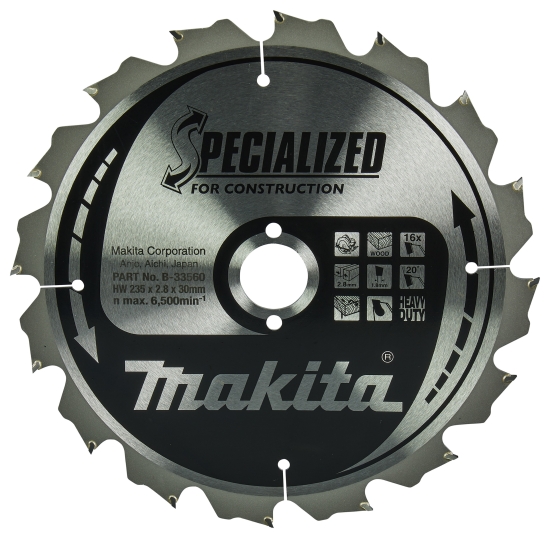 Makita Zubehör SPECIALIZED Sägeb.235x30x16Z