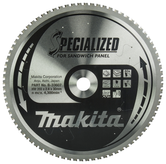 Makita Zubehör SPECIALIZED Sägeb.355x30x80Z