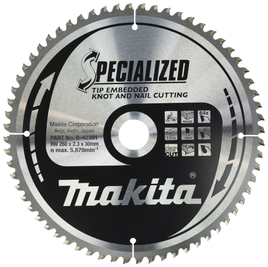 Makita Zubehör SPECIALIZED Sägeb.260x30x64Z