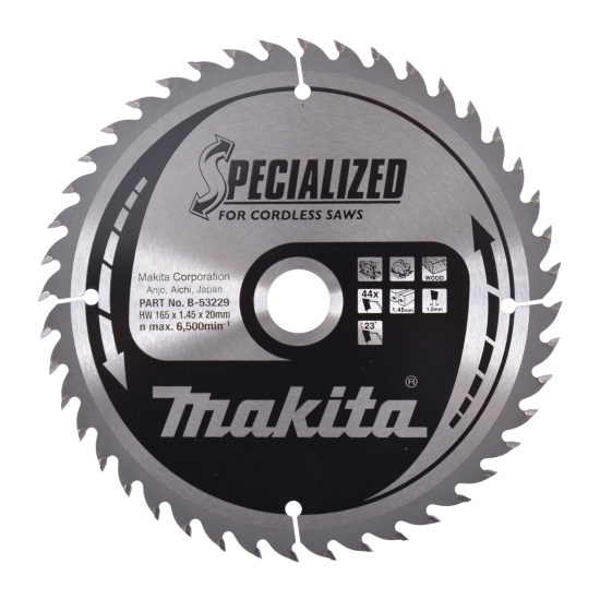 Makita Zubehör SPECIALIZED Sägeb.165x20x44Z