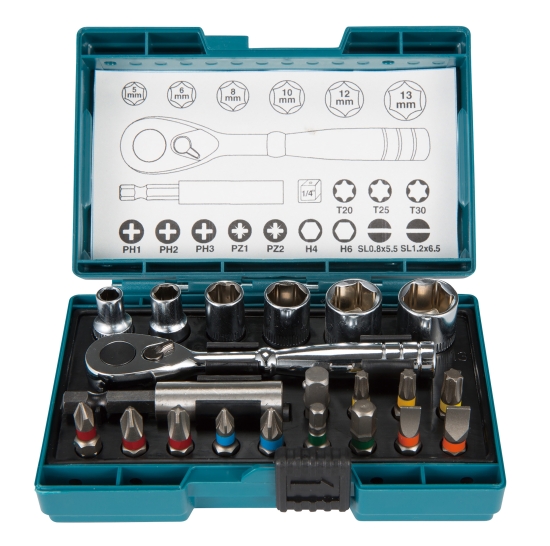 Makita Zubehör Ratschen-Bit-Set 21-tlg.