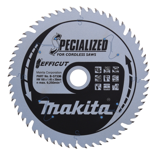 Makita Zubehör Sägeblatt 165x1,45x20, 56Z EFFICUT