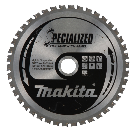 Makita Zubehör SPECIALIZED Sägeblatt 165x20x42Z