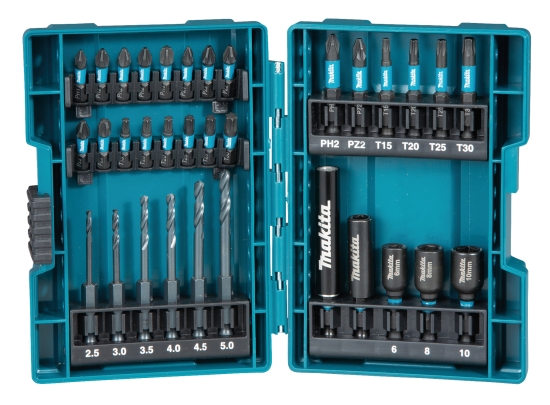 Makita Zubehör Bohrer-Bit-Set 33-tlg. Impact Black