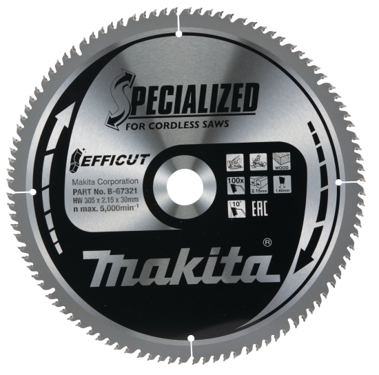 Makita Zubehör Sägeblatt 305x2,15x30, 100Z EFFICUT