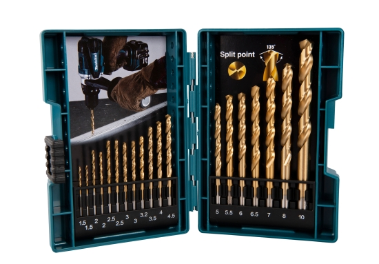 Makita Zubehör Bohrer-Set 19-tlg. HSS-TiN 
